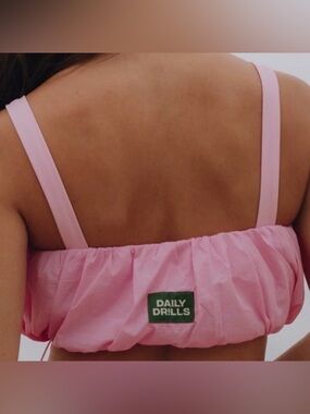 Daily Drills Pink Bubble Bra Size Medium